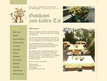 Tablet Screenshot of gasthaus-kaltental.de